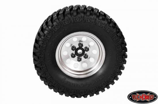 RC4WD Pro10 1.9 Steel Stamped Beadlock Wheel (Silver)