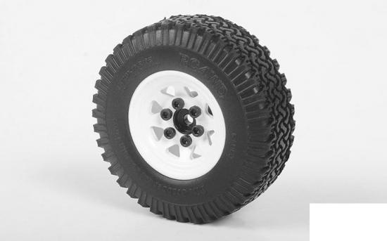 RC4WD Stamped Steel 1.0 Stock Beadlock Wheels (White) (4)