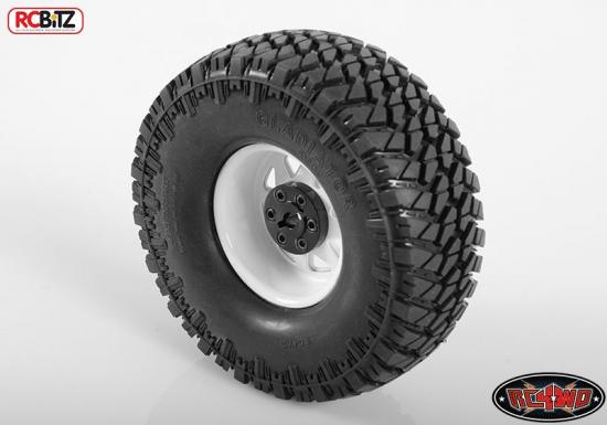 RC4WD 6 Lug Wagon 1.9 Steel Stamped Beadlock Wheels (White)