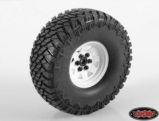 RC4WD 6 Lug Wagon 1.9 Steel Stamped Beadlock Wheels (White)