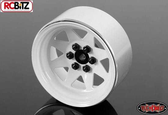 RC4WD 6 Lug Wagon 2.2 Steel Stamped Beadlock Wheels (White)