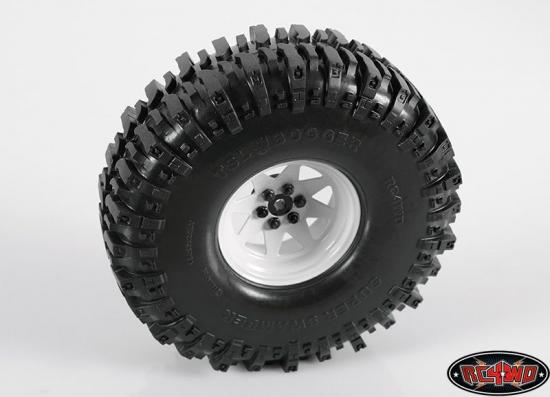 RC4WD 6 Lug Wagon 2.2 Steel Stamped Beadlock Wheels (White)