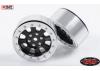 RC4WD Raceline Monster 2.2 Beadlock Wheels (Black/Silver)