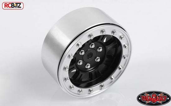 RC4WD Raceline Monster 2.2 Beadlock Wheels (Black/Silver)