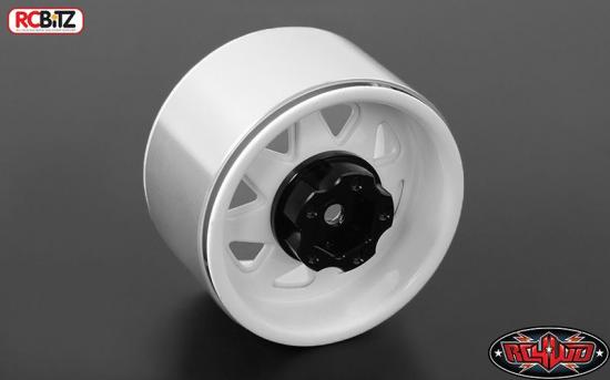 RC4WD 5 Lug Deep Dish Wagon 1.9 Steel Stamped Beadlock Wheels (White)
