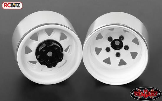 RC4WD 5 Lug Deep Dish Wagon 1.9 Steel Stamped Beadlock Wheels (White)