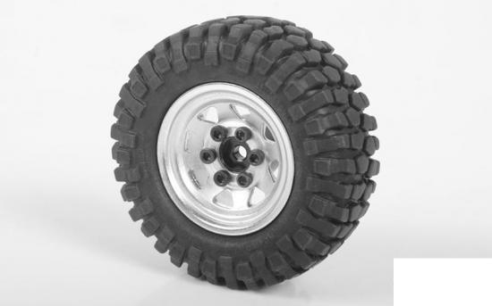 RC4WD Stamped Steel 1.0 Stock Beadlock Wheels (Chrome) (4)