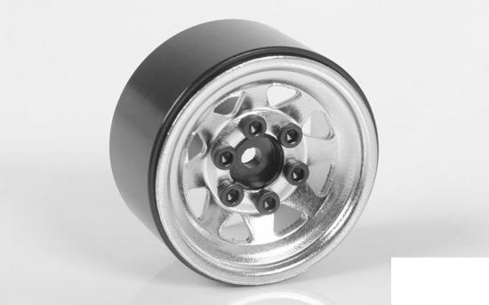 RC4WD Stamped Steel 1.0 Stock Beadlock Wheels (Chrome) (4)