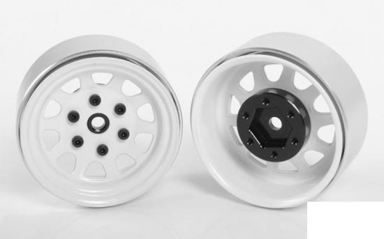 Stamped Steel 1.7 Beadlock Wagon Wheels (White) RC4WD
