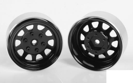RC4WD Stamped Steel 1.7 Beadlock Wagon Wheels (Black) RC4WD