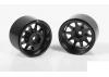 Deep Dish Wagon 1.55 Stamped Steel Beadlock Wheels (Black) (4)
