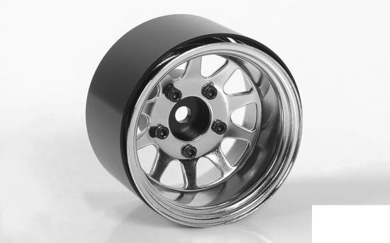 Deep Dish Wagon 1.55 Stamped Steel Beadlock Wheels (Chrome) RC4WD &mdash; image 6 of 7