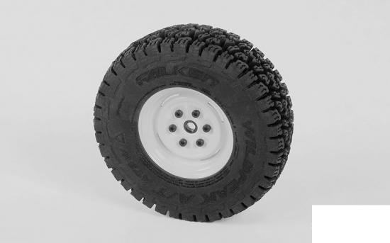 RC4WD Vintage Yota 6 Lug Stamped Steel 1.55 Beadlock Wheels (White) RC4WD
