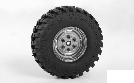 RC4WD Vintage Yota 6 Lug Stamped Steel 1.55 Beadlock Wheels (Clear) RC4WD