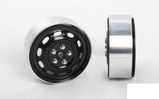 RC4WD Stamped Steel 1.7 10-Oval Hole Wheels (Black) RC4WD — image 2 of 7