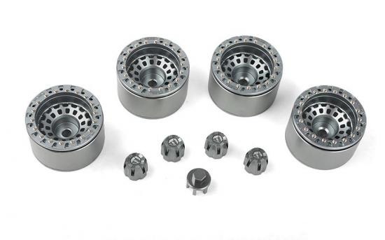RC4WD Fuel Off-Road 1.55 Zephyr Beadlock Wheels (Gunmetal) RC4WD