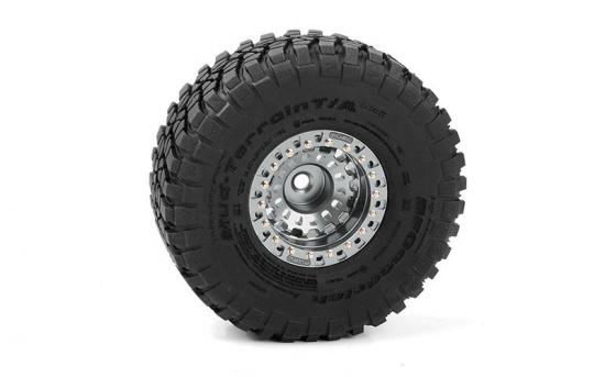 RC4WD Fuel Off-Road 1.55 Zephyr Beadlock Wheels (Gunmetal) RC4WD