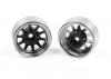 RC4WD OEM 6-Lug Stamped Steel 1.55 Beadlock Wheels (Black and Chrome) RC4WD