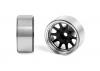 RC4WD OEM 6-Lug Stamped Steel 1.55 Beadlock Wheels (Black and Chrome) RC4WD