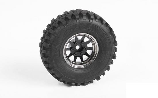 RC4WD OEM 6-Lug Stamped Steel 1.55 Beadlock Wheels (Black and Chrome) RC4WD — image 5 of 7