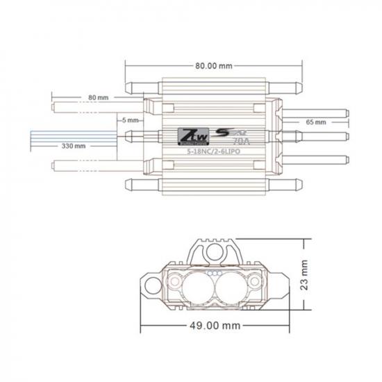 Seal 70A SBEC ESC (2-6 Cells)