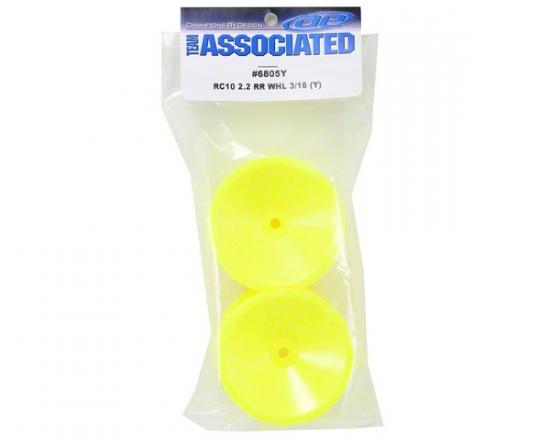 Associated RC10 2.2 Rear Wheel Yellow (For 3/16 Axle)