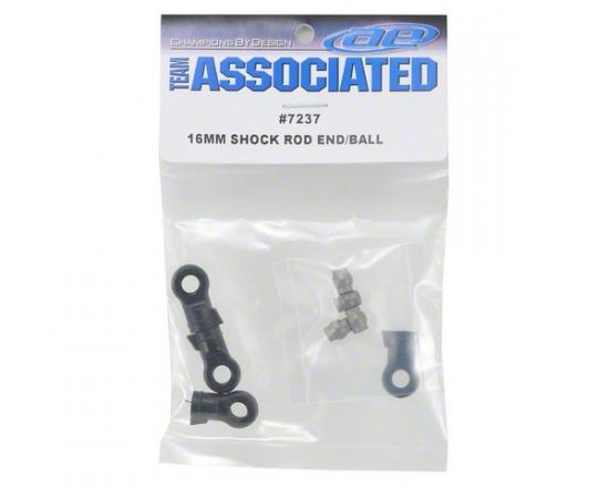 Associated Pro SC 4X4 16mm Shock Rod End + Susp. Ball (4)