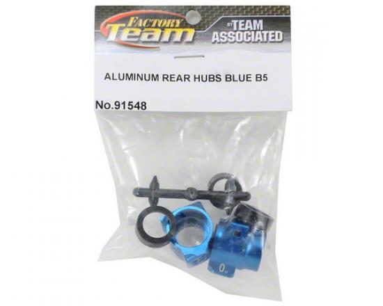 Associated B5 / B5M Factory Team Aluminium Rear Hubs - Blue