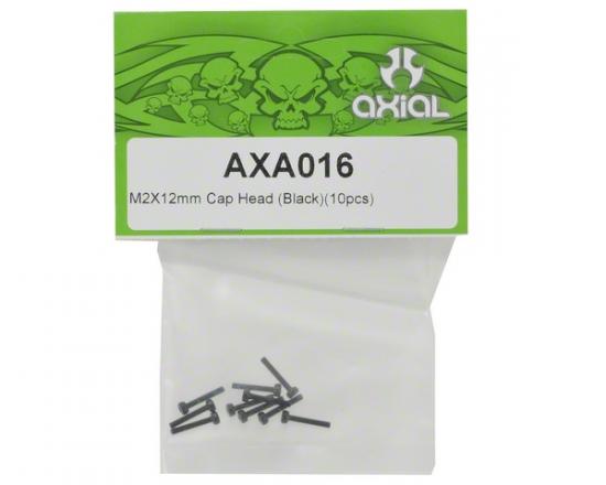 Axial M2x12mm Cap Head (Black) (10)