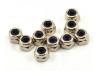 Axial M2.5 Nylon Locking Hex Nut - Silver (10)