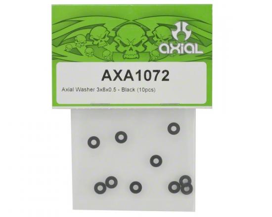 Axial Washer 3x8x0.5 - black (10)