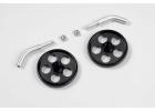 GF-2306-001 - Wheelaxle angled for 2mm carbon rod incl. wheels (2pcs) ** CLEARANCE **