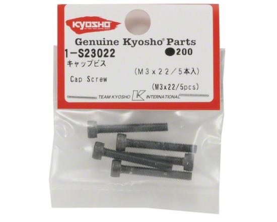 Kyosho Metallic Cap Screws 3X22mm (5)