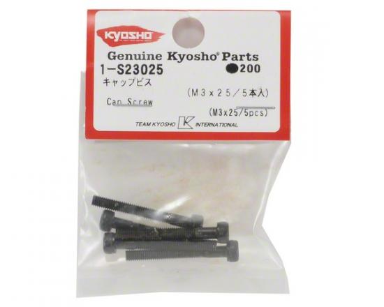 Kyosho Metallic Cap Screws 3X25mm (5)