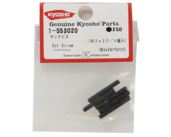 Kyosho Metallic Headless Set Screws 3X20mm (5)