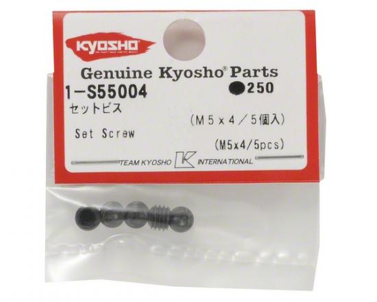 Kyosho Metallic Headless Set Screws 5X4mm (5)