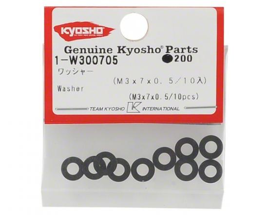 Kyosho Washers 3X7X0.5mm (10)