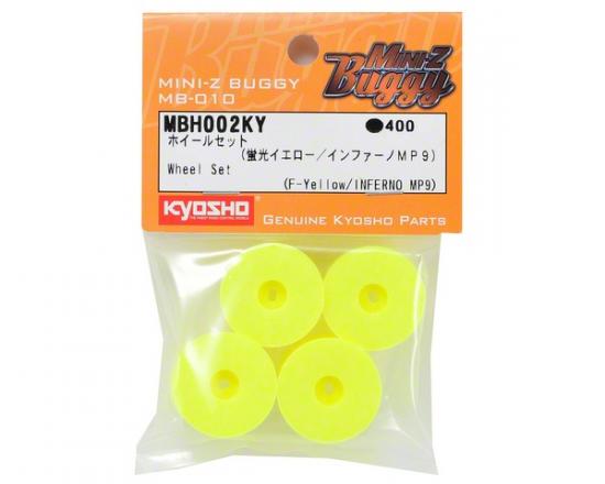 Kyosho Mini-Z Buggy Wheel Set (MP9) (4) - Yellow