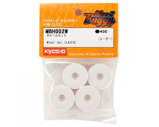 Kyosho Mini-Z Buggy Wheel Set (Lazer) (4) - White