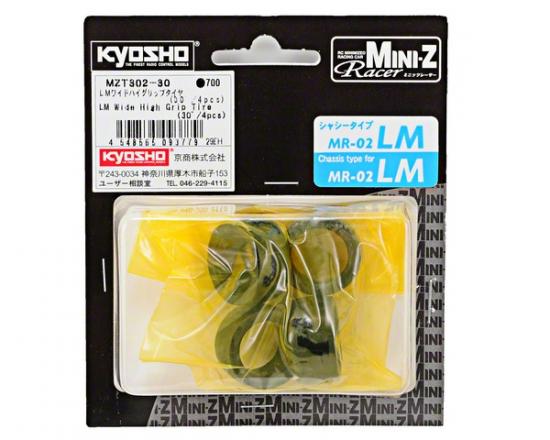 Kyosho Miniz Lm High Grip Tyres 30 Shore (4) - Wide