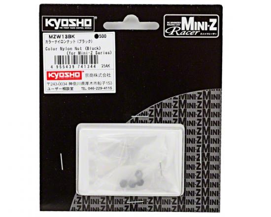 Kyosho Nylon Wheel Nut/Black - Mini Z