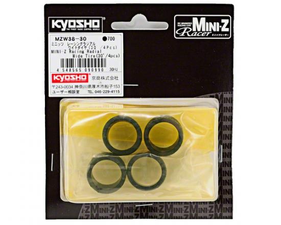 Kyosho Miniz Racing Radial Tyres 30 Shore - Wide (4)
