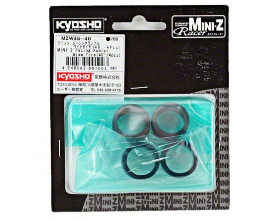 Kyosho Miniz Racing Radial Tyres 40 Shore - Wide (4)