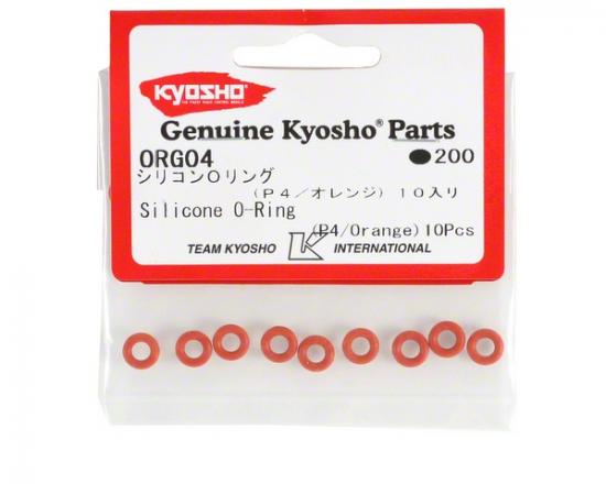 Kyosho Silicone O-Ring (P4/Orange) (10)