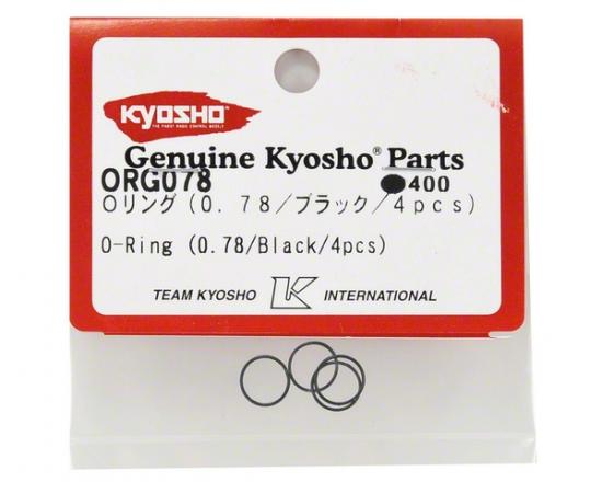 Kyosho O-Ring 0.78 Black (4) For W5301V