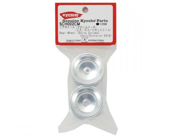Kyosho Rear Wheel (2) Scorpion 2014 - Shiny Chrome