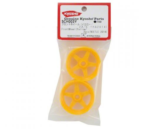 Kyosho Front Wheel (2) Beetle 2014 - Yellow