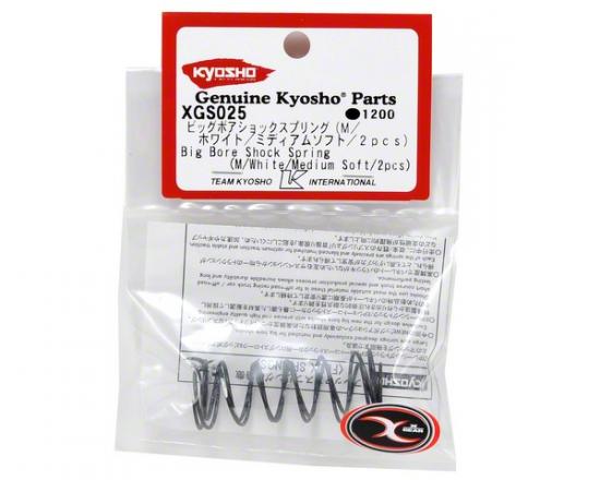 Kyosho Big Bore Shock Springs Soft White (2) M-Size W5304V