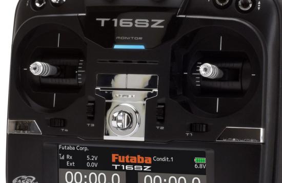 Futaba T16SZ 16-Channel 2.4GHz (Mode 2) Combo with R7008SB Receiver (Euro)