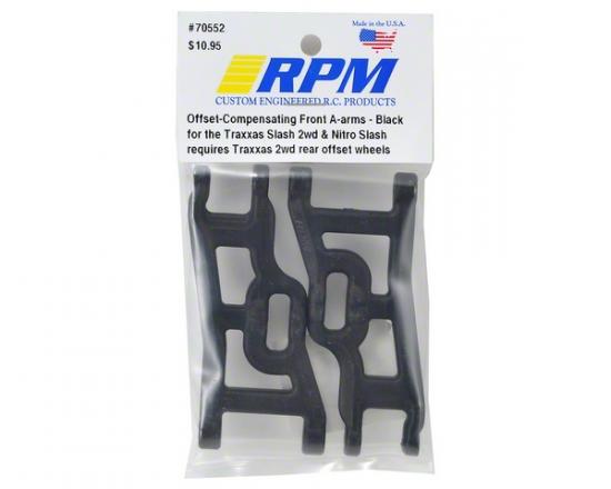 RPM Front Offset A-Arm Black Traxxas Nitro Slash + 2WD